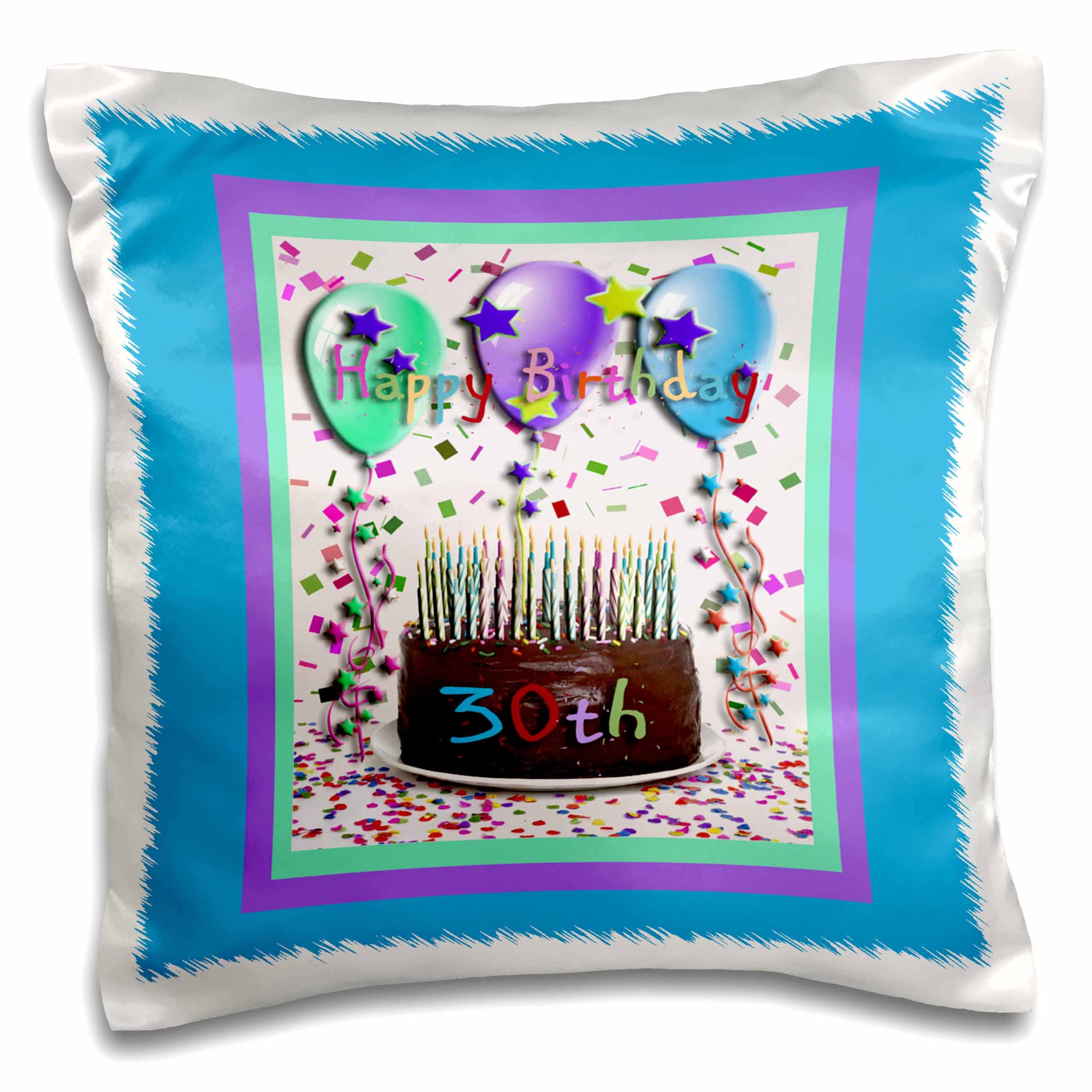 Happy 30th Birthday Pillowcase w/Pillow
