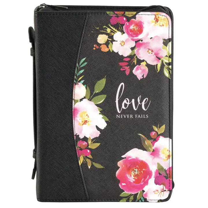 Love Never Fails Bible Cover
