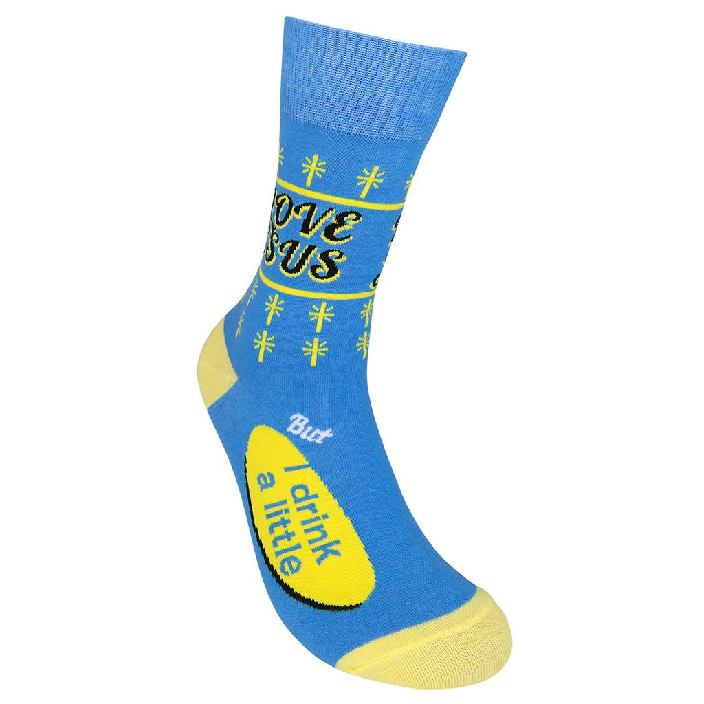 I Love Jesus (But I Drink) Socks