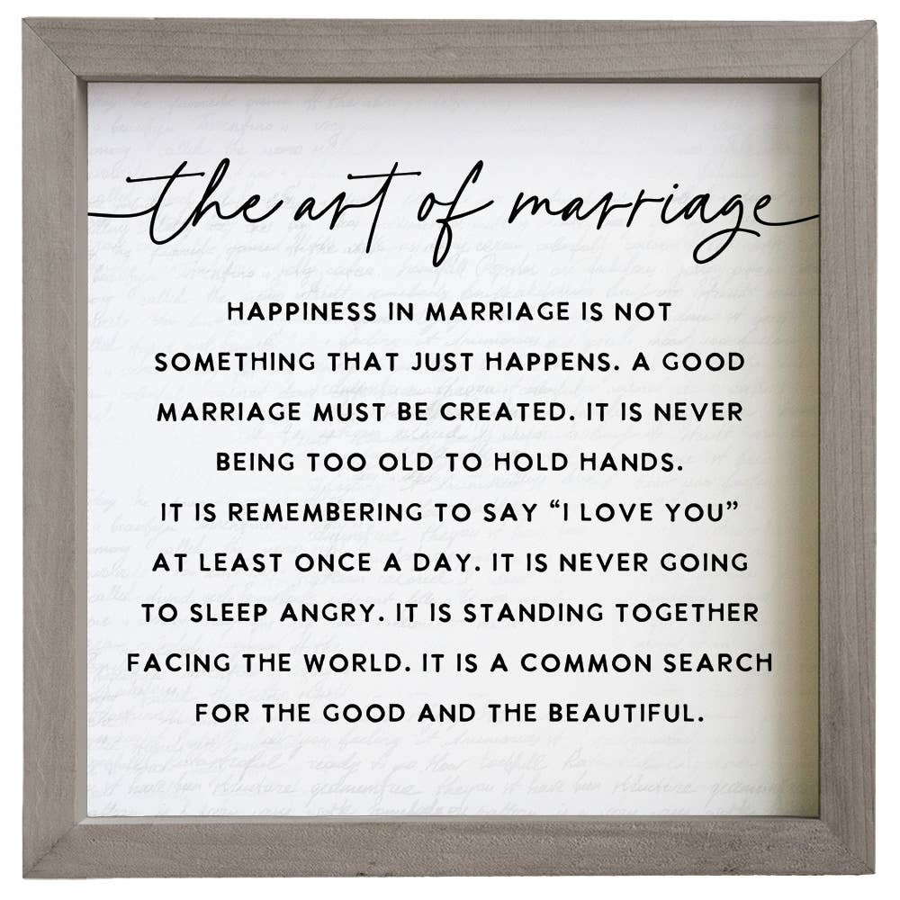 The Art Of Marriage Frame