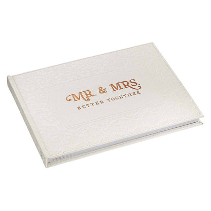Guest Book White/Gold Mr. & Mrs. Better Together