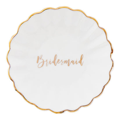 Bridesmaid Earring and Trinket Tray Set