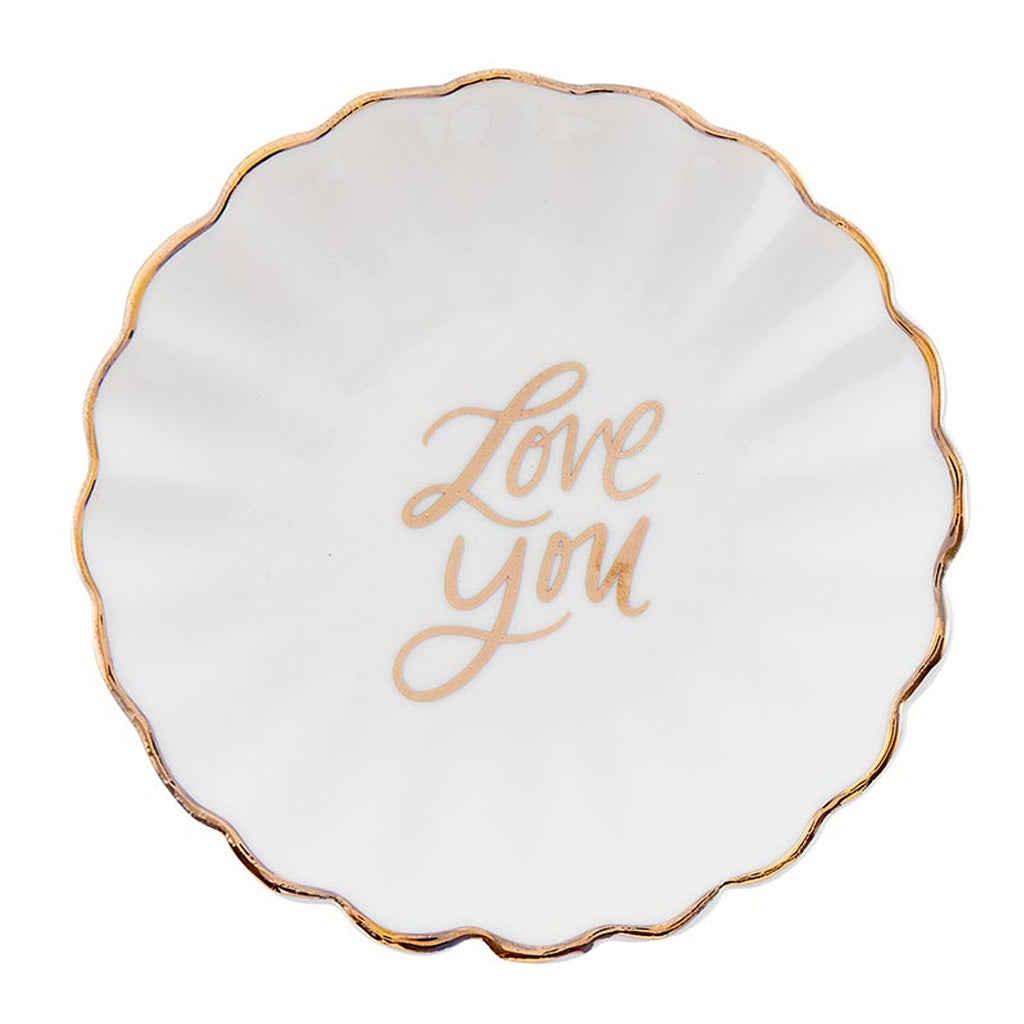 Love You Butterfly Earrings and Trinket Tray Set