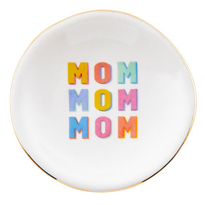 MomMomMom Earring and Trinket Tray Set