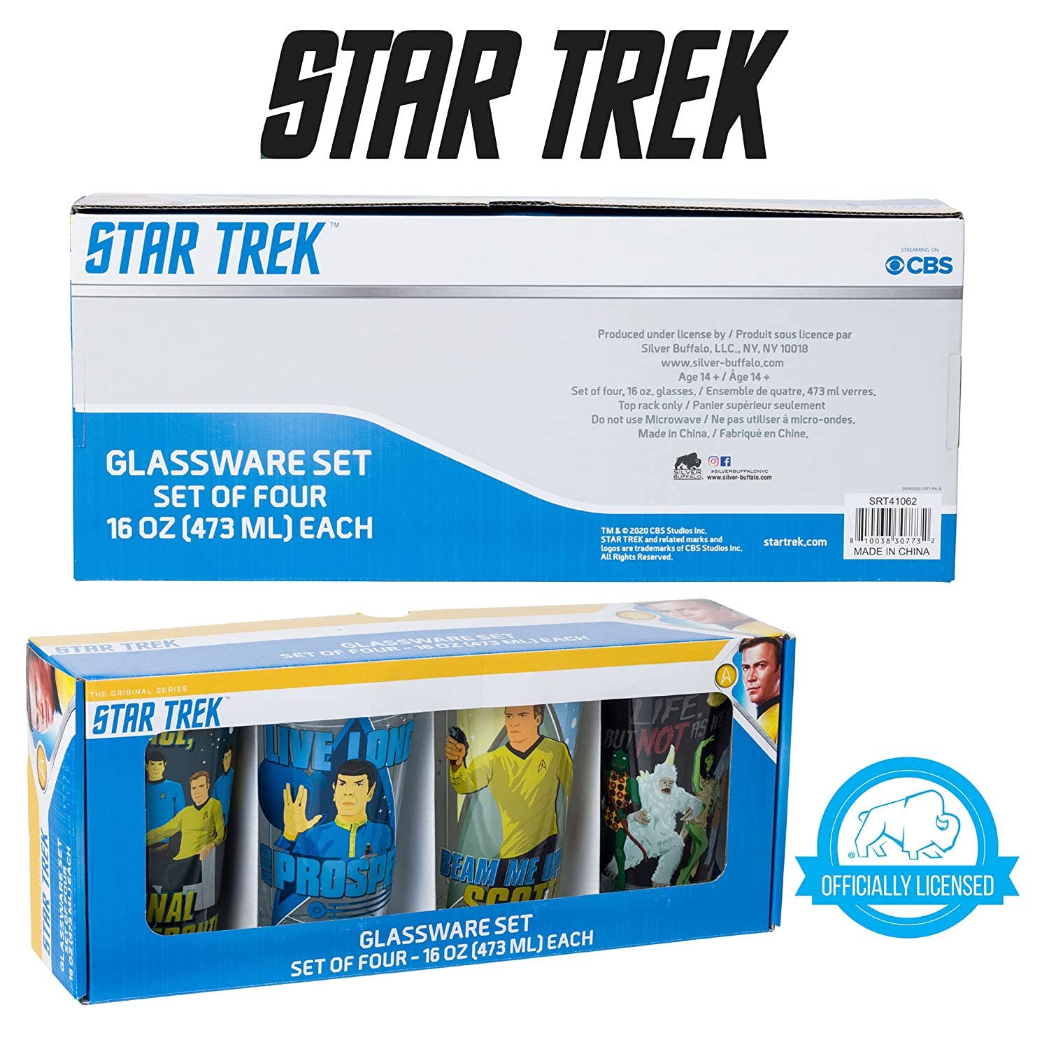 Star Trek 4pc. Pint Glass Set