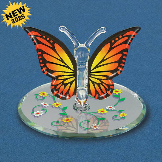 Monarch Butterfly Glass Figurine