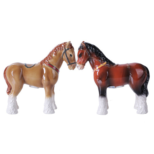 Clydesdales Magnetic Salt and Pepper Shaker Set