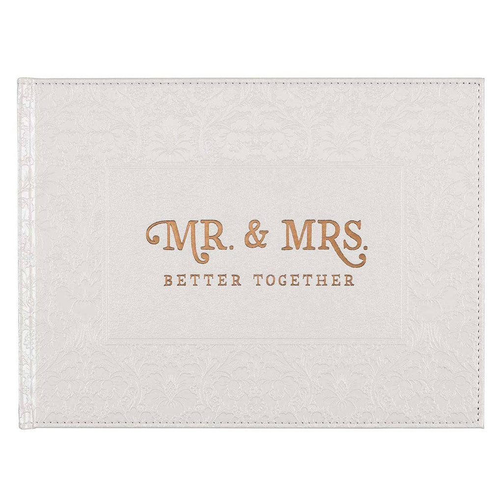 Guest Book White/Gold Mr. & Mrs. Better Together
