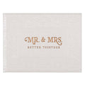 Guest Book White/Gold Mr. & Mrs. Better Together