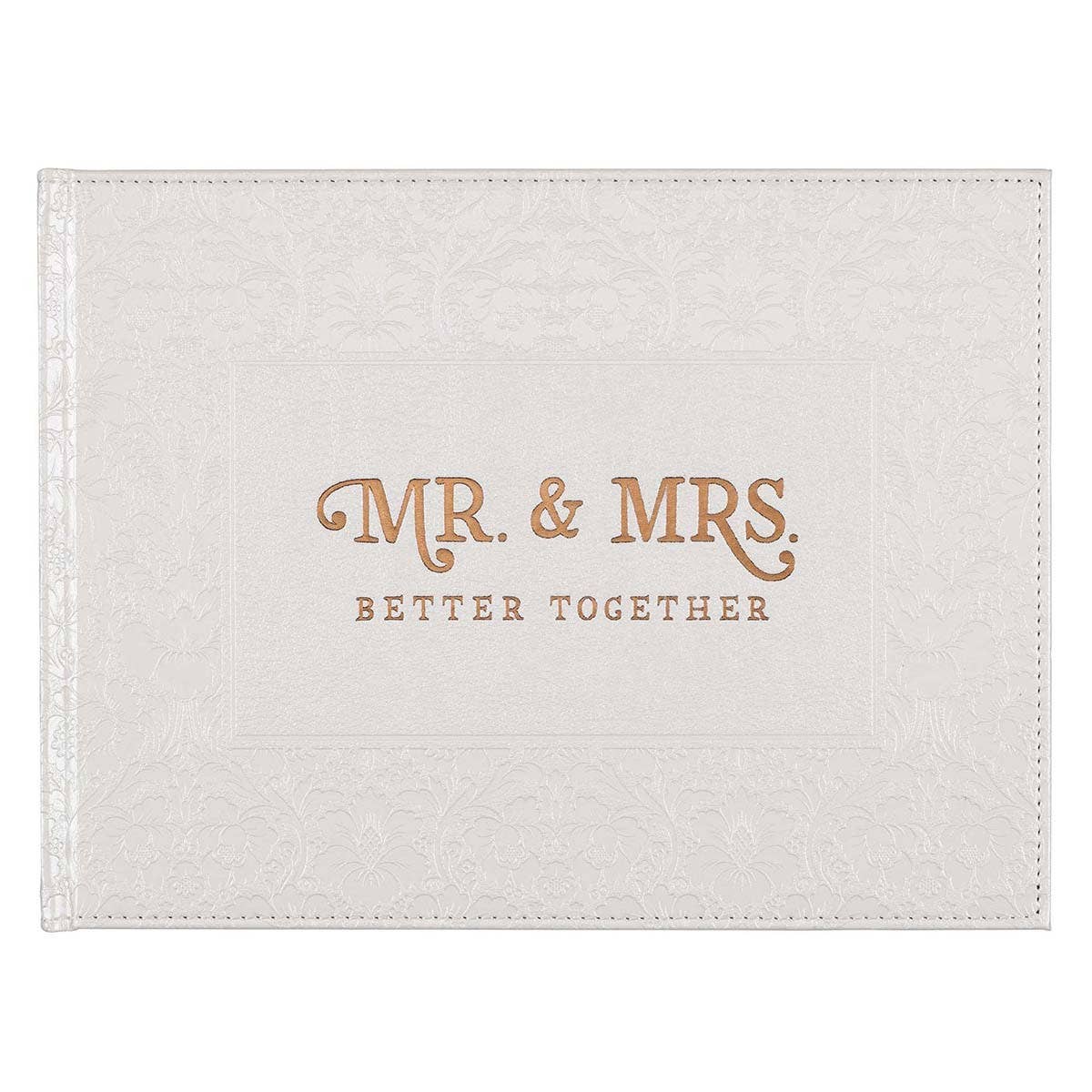 Guest Book White/Gold Mr. & Mrs. Better Together