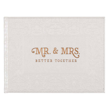 Guest Book White/Gold Mr. & Mrs. Better Together
