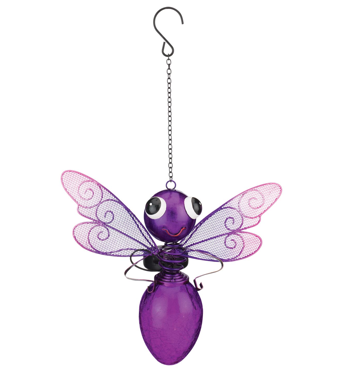 Dragonfly Solar Lantern Purple