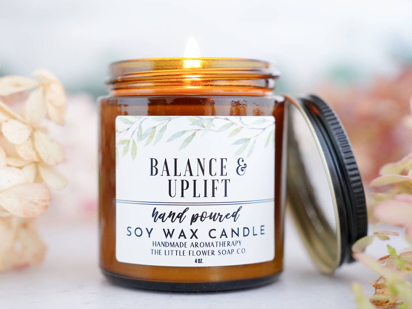 The Little Flower Soap Co - Balance and Uplift 4oz Soy Candle