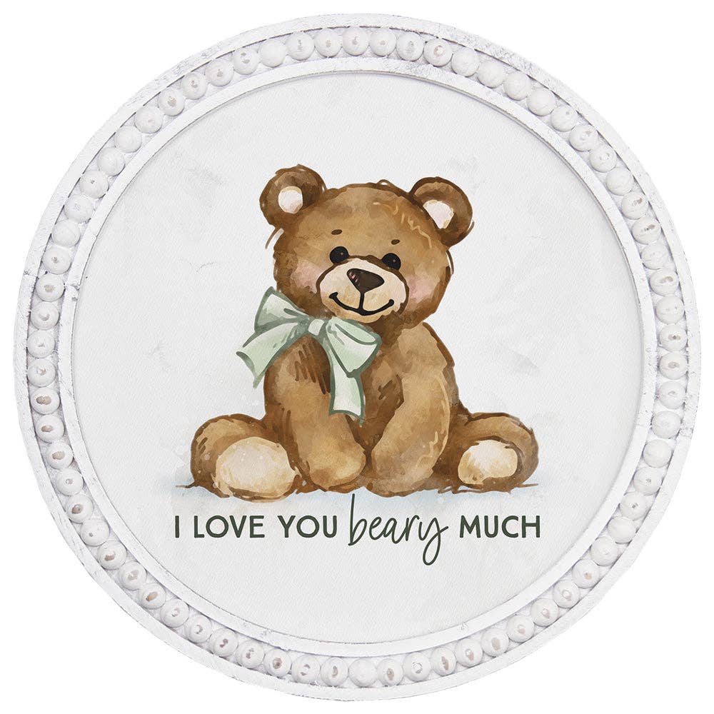 I Love Beary Much - Beaded Art Round