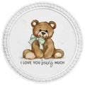 I Love Beary Much - Beaded Art Round