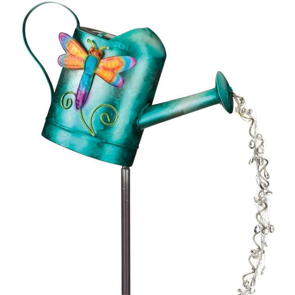 Watering Can Dragonfly Solar Stake