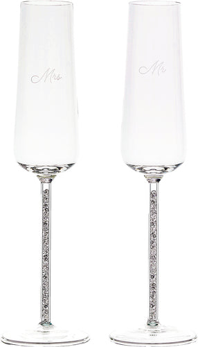 Mr & Mrs Toasting Flute Set