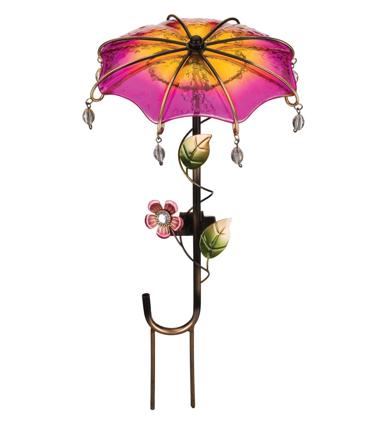 Pink Umbrella Solar Stake