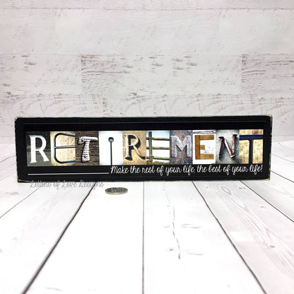 Retirement Wooden Sign