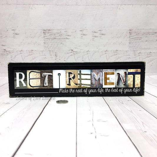 Retirement Wooden Sign