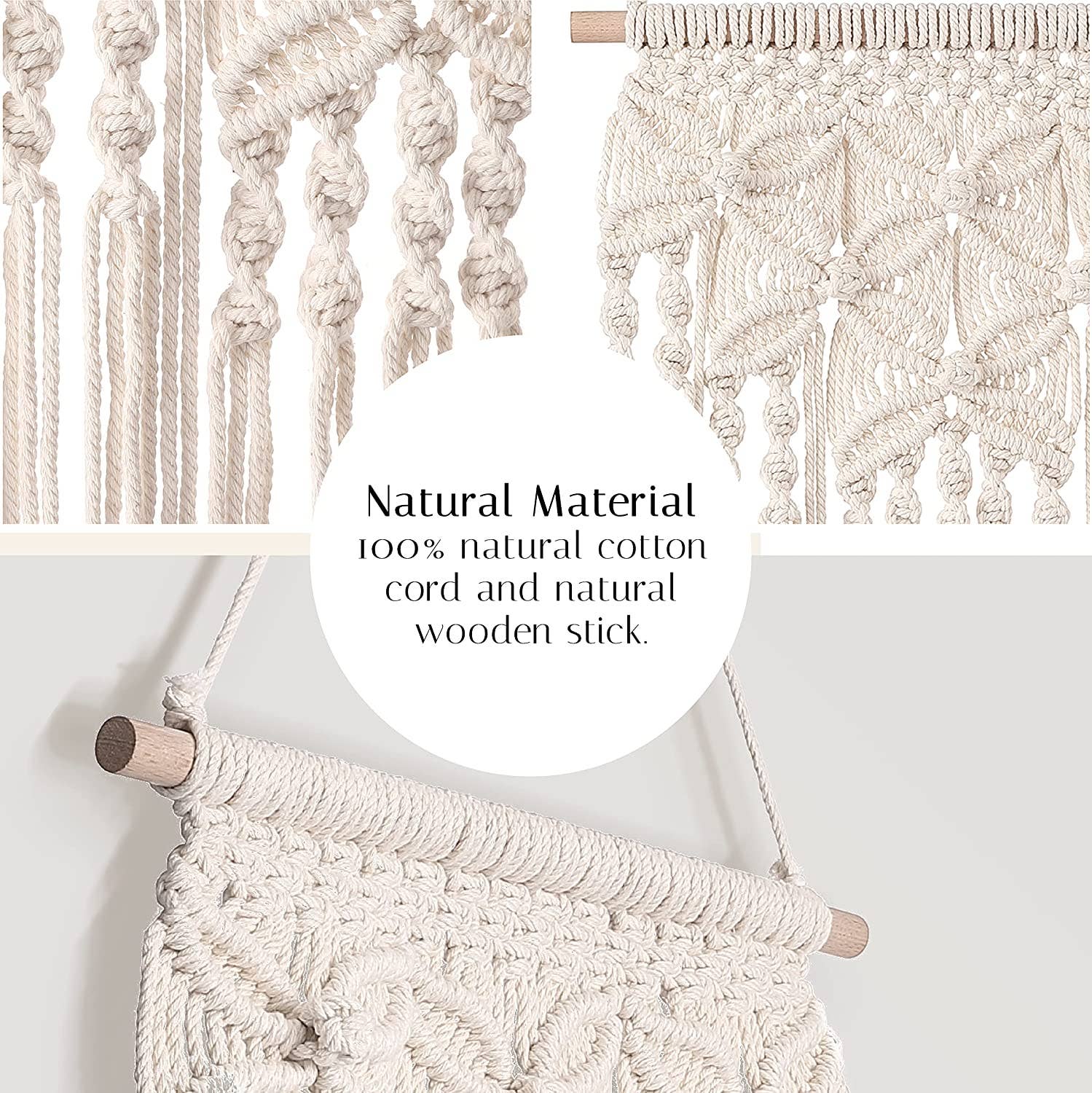 Boho Chic Macrame Tapestry Wall Decor Hanging