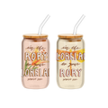 Gilmore Girls Rory Lorelai Script 2pk 16oz Glass Tumbler