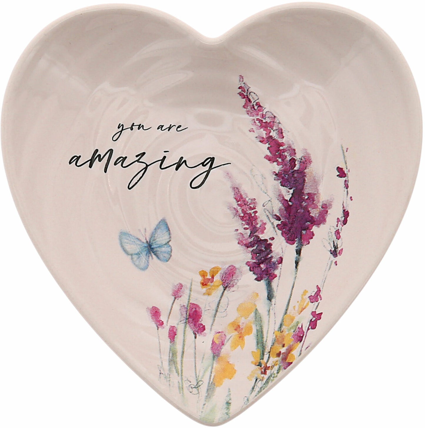 You Are Amazing Heart Keepsake Dish