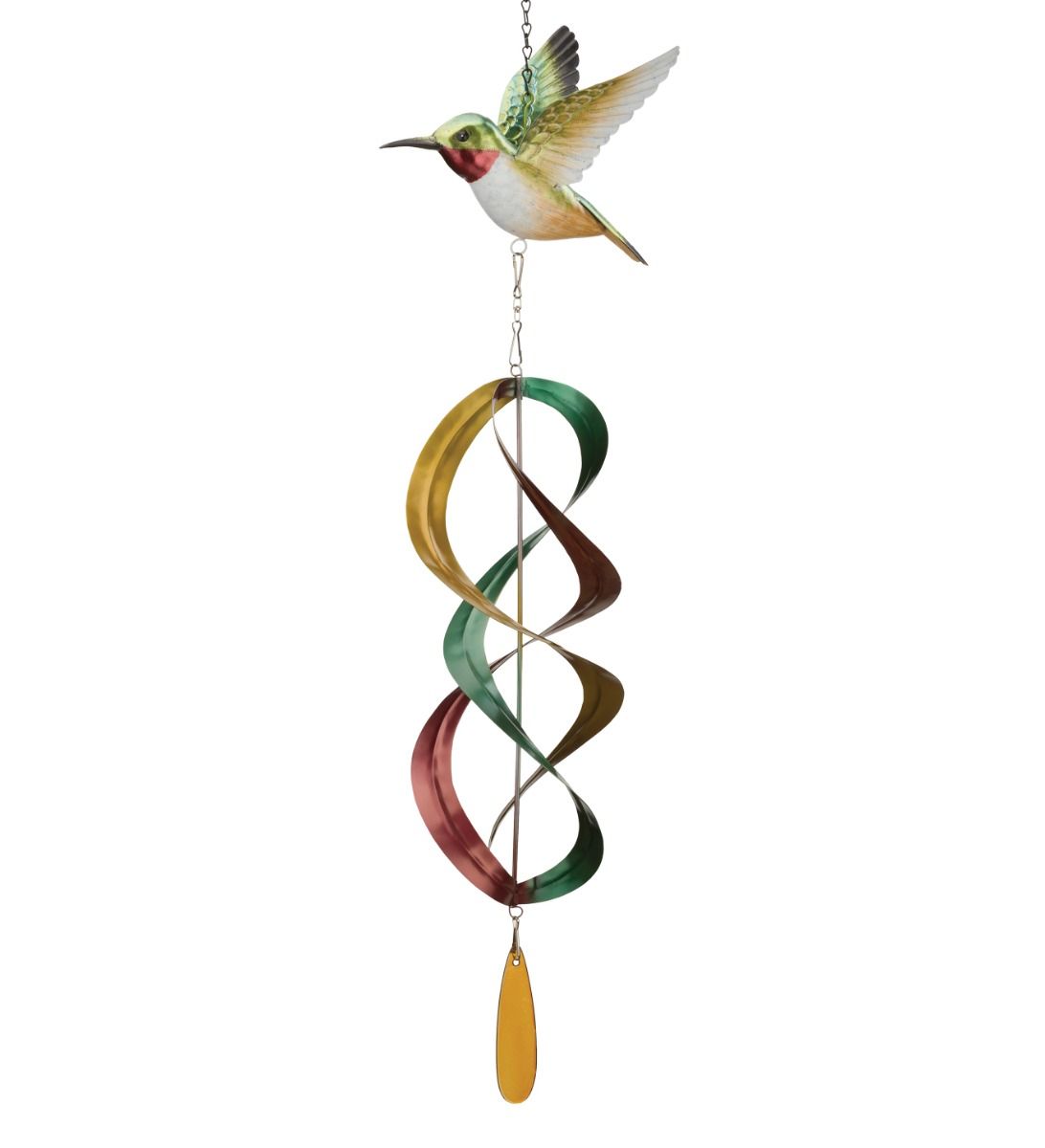 Hummingbird Hanging Wind Spinner Ruby Throated