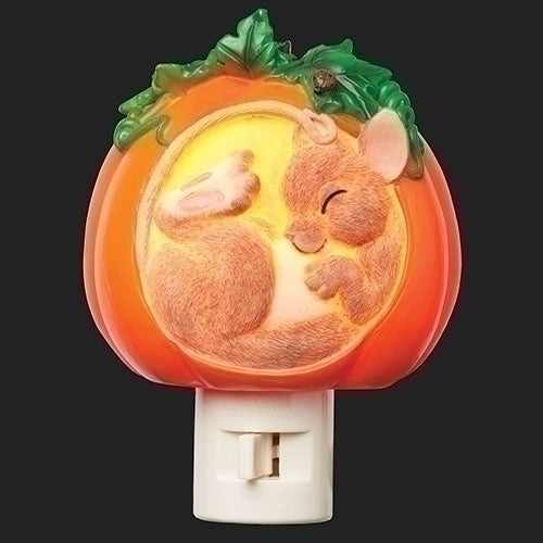 Mouse and Pumpkin Charming Tails Night Light