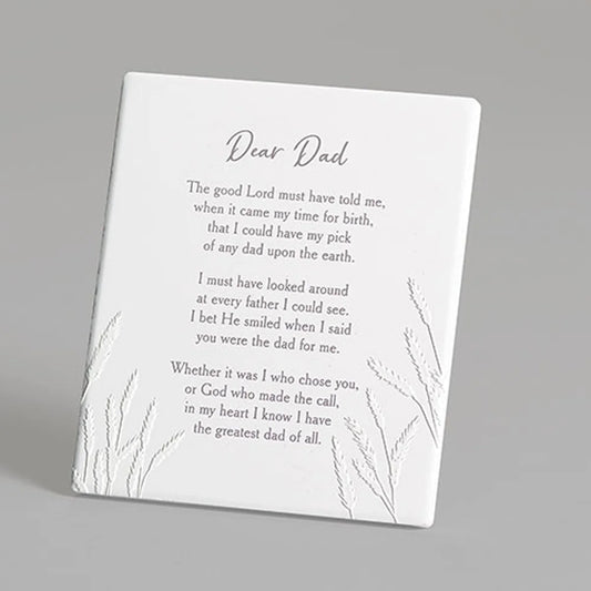 Dear Dad Ceramic Plaque