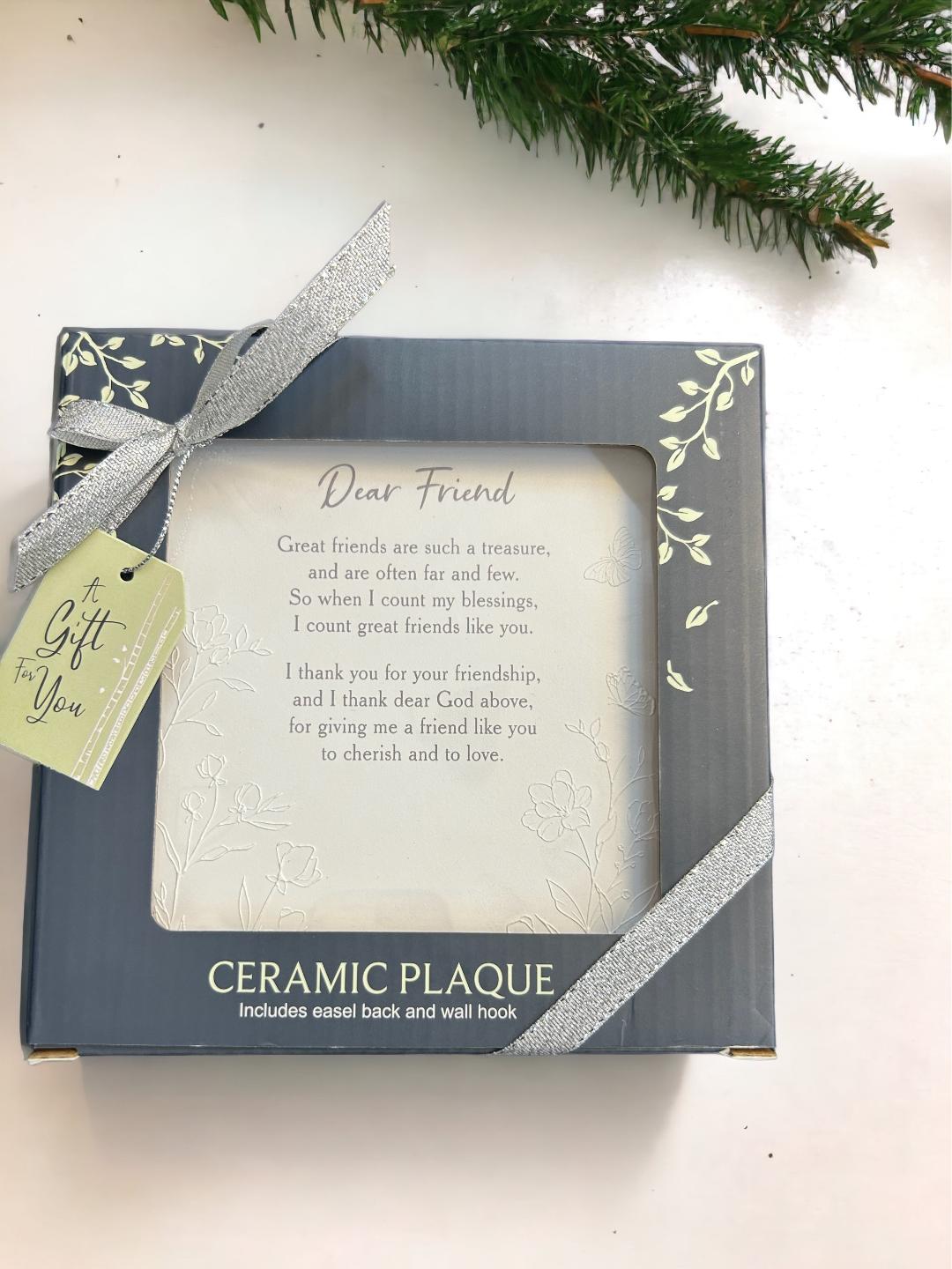 Dear Friend Plaque with Easel