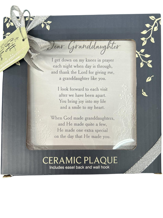 Dear Granddaughter Plaque