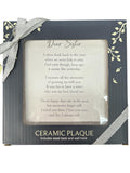 Dear Sister Plaque