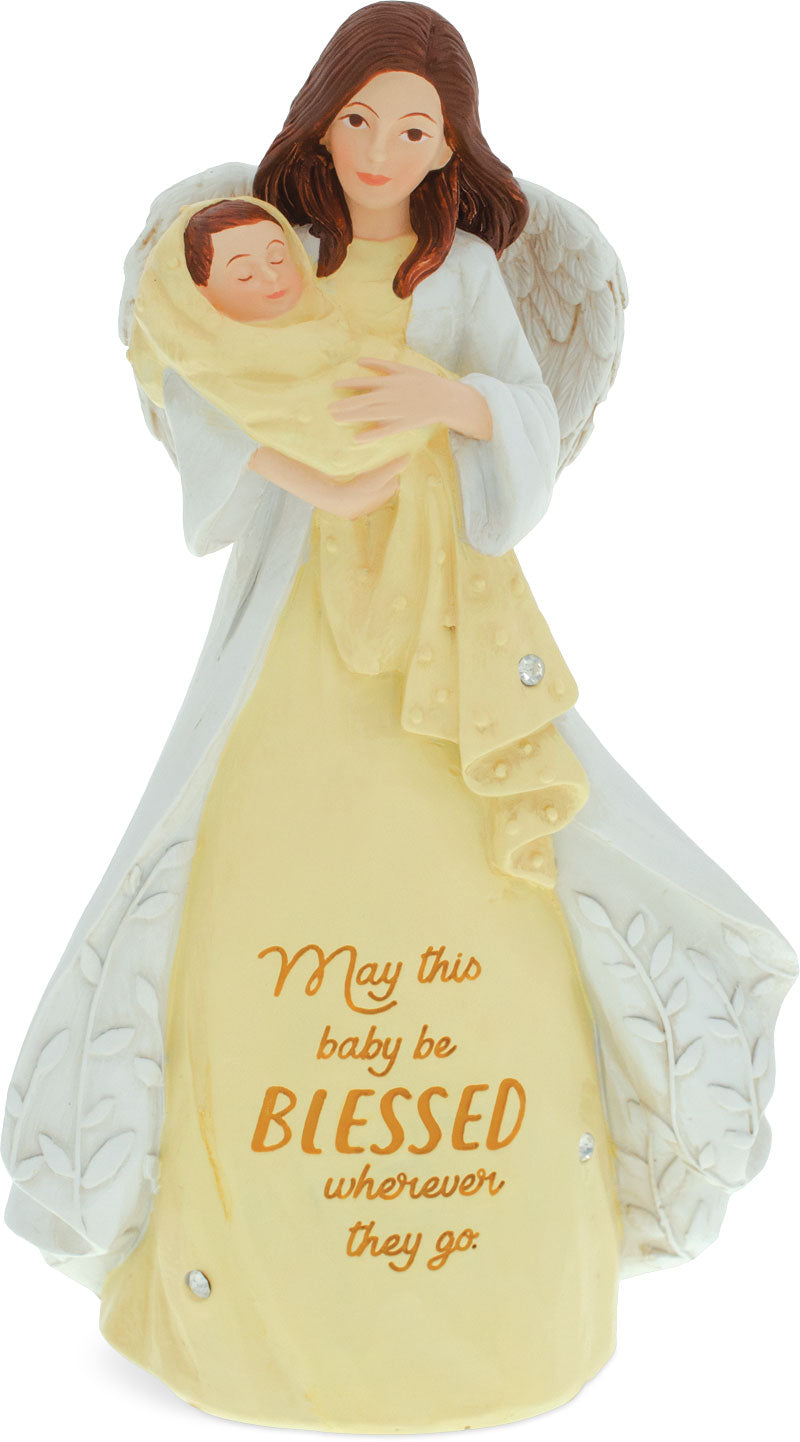 May This Baby Be Blessed Angel Figurine