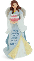 May Your Day Be As Bright As Your Smile  Birthday Angel Figurine