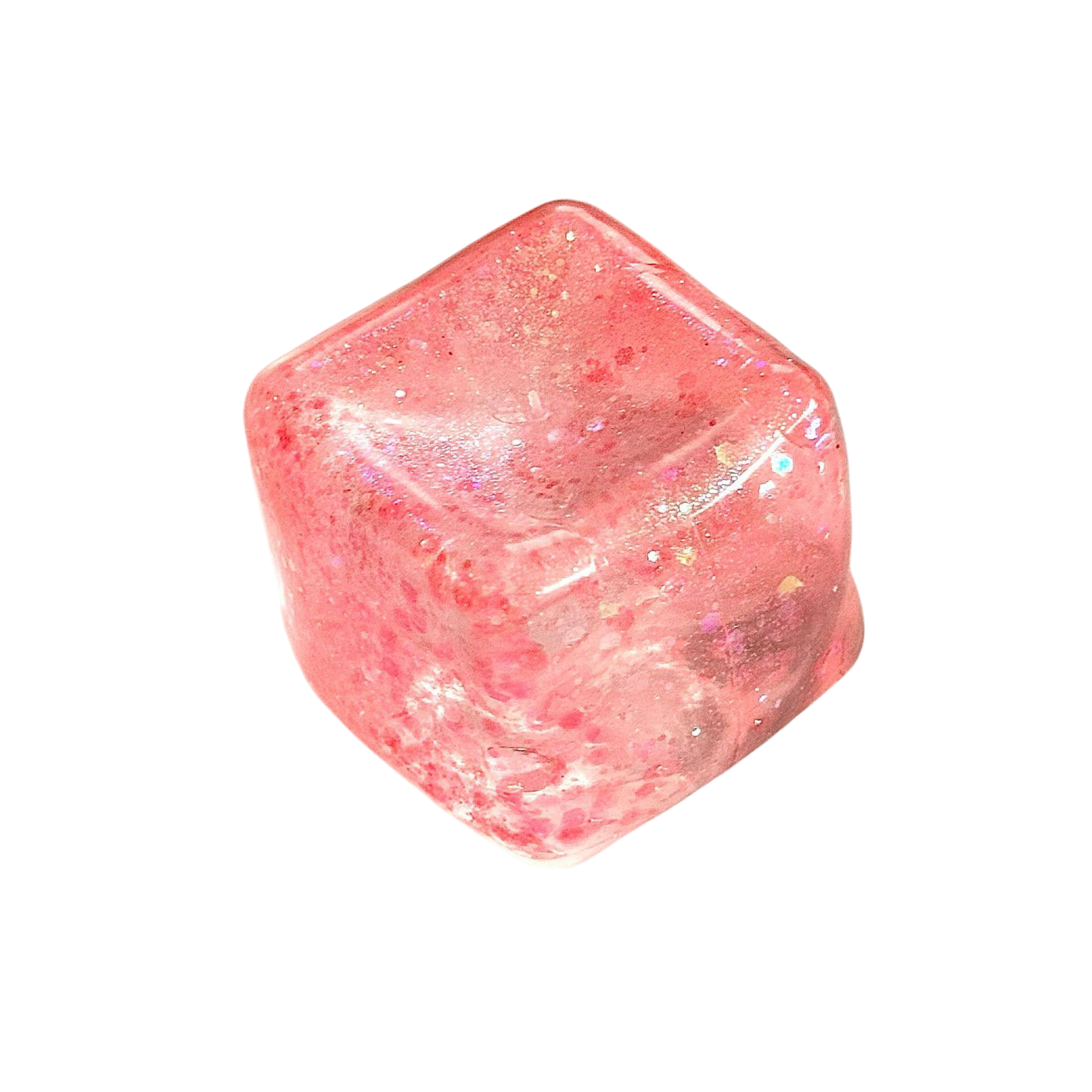 Glitter Ice Cube Squishy Toy Slow Rising Stress Relief Squeeze Toy