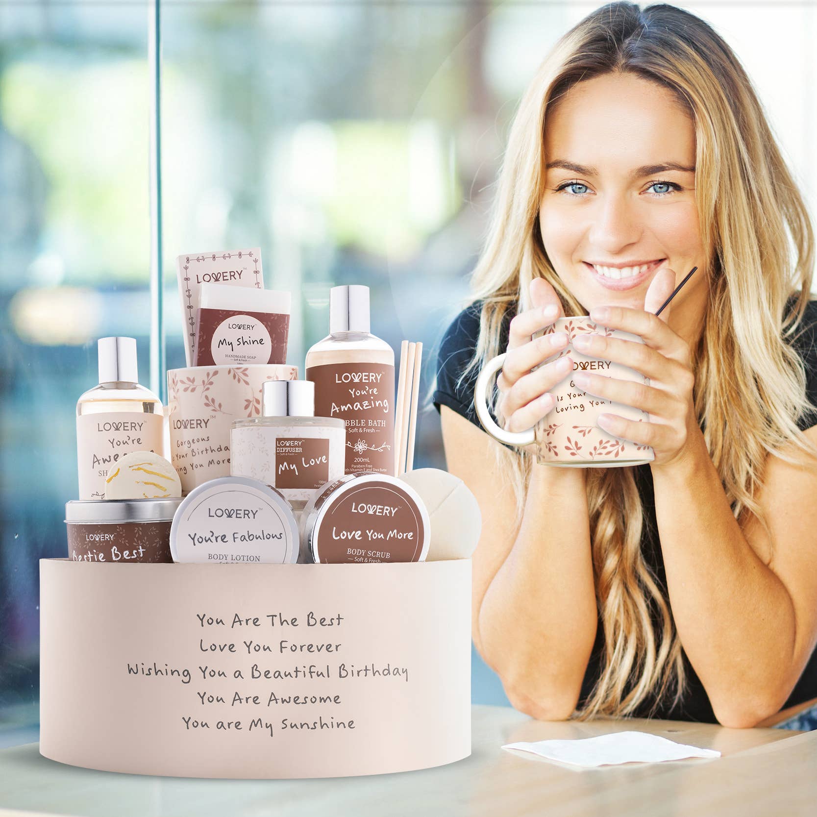 Birthday Bath and Body Spa Gift Basket