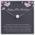 Happy 18th Birthday Pearl Necklace