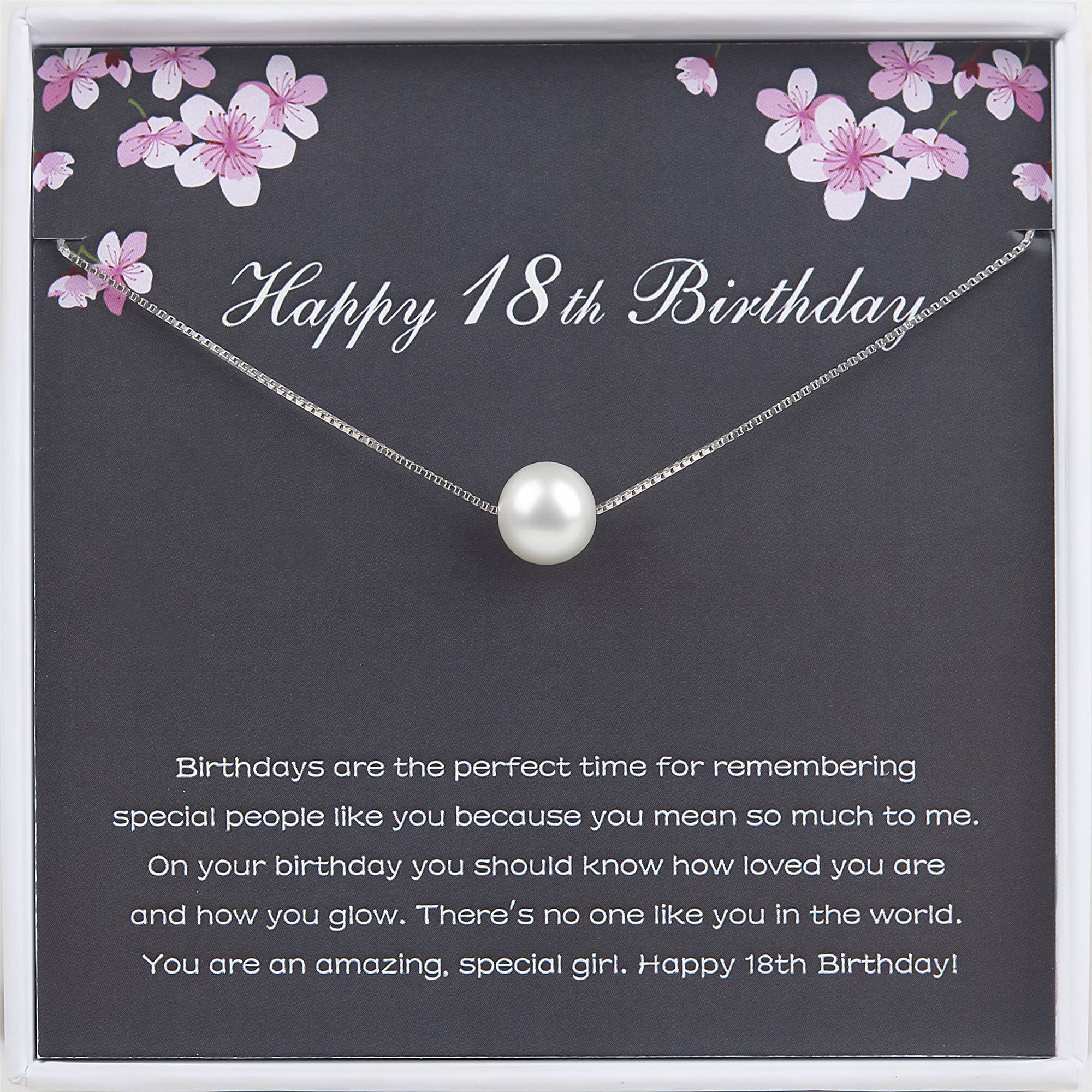 Happy 18th Birthday Pearl Necklace