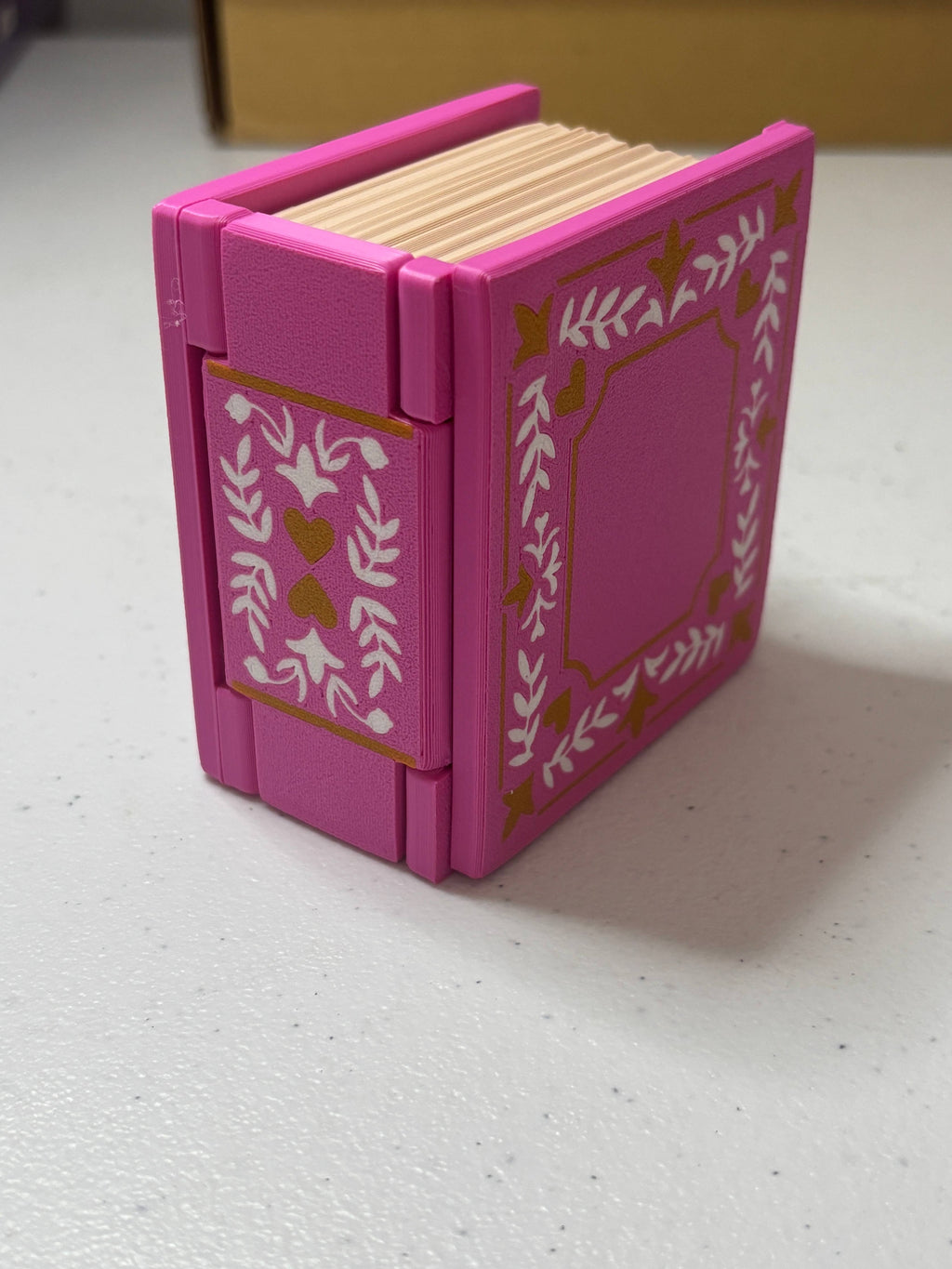 Book Shaped Trinket Box: Moon (blue)
