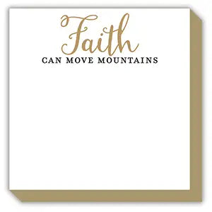Faith Can Move Mountains Luxe Notepad