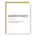 Footnotes - Anniversary Definition - Wedding & Anniversary Card