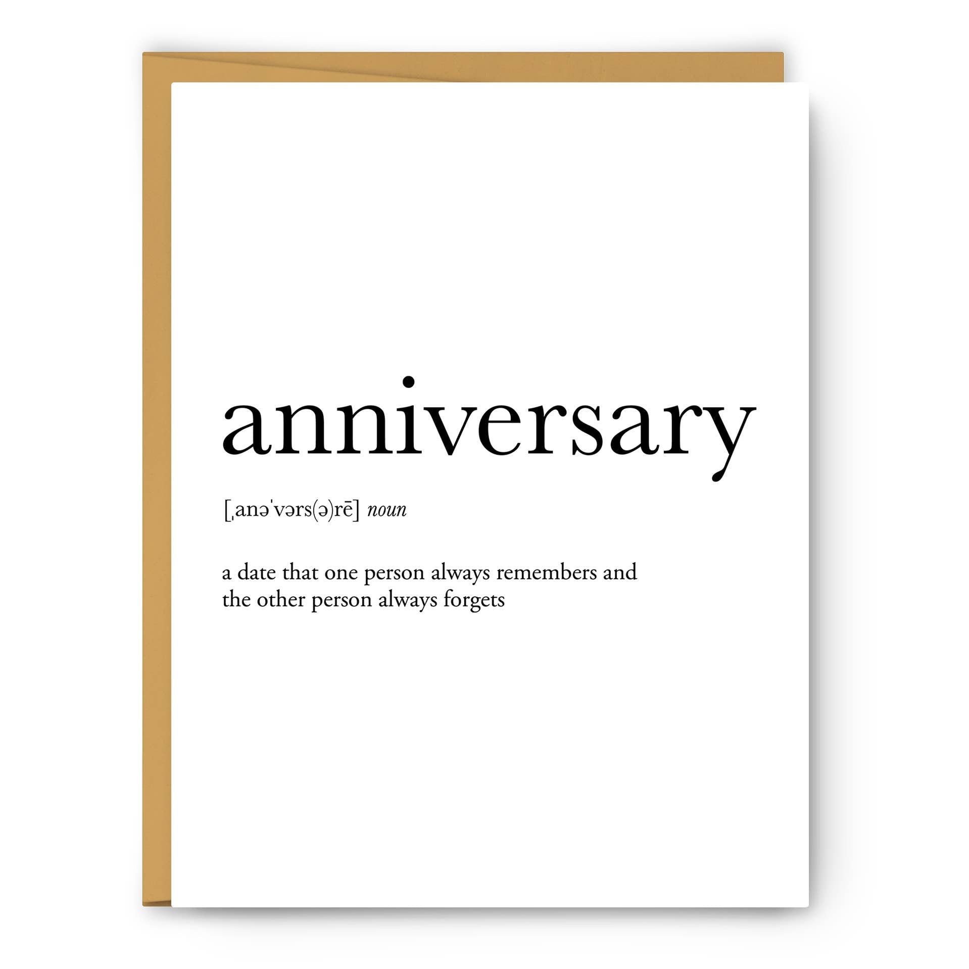 Footnotes - Anniversary Definition - Wedding & Anniversary Card