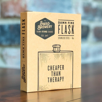 Cheaper Than Therapy Flask