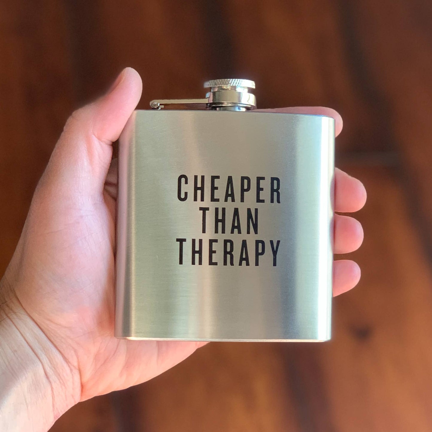 Cheaper Than Therapy Flask