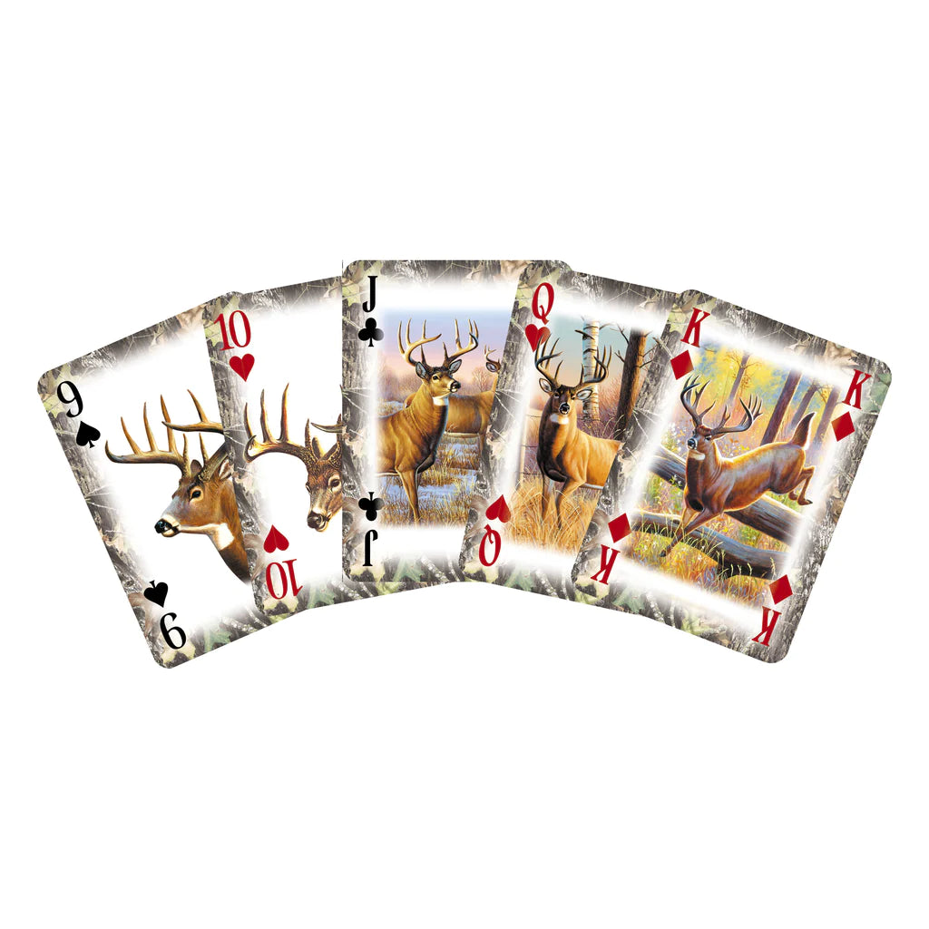 Mossy Oak Deer Playing Cards in Tine