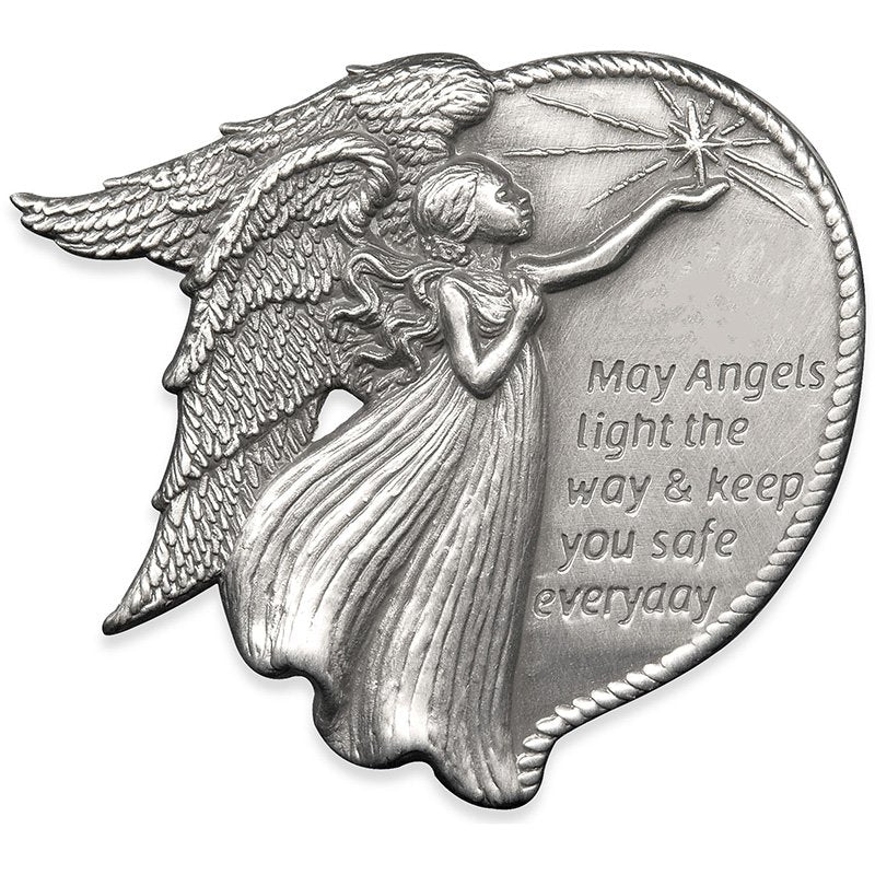 May Angels Light the Way...Mini Plaque