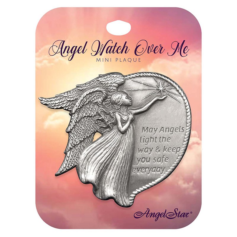 May Angels Light the Way...Mini Plaque