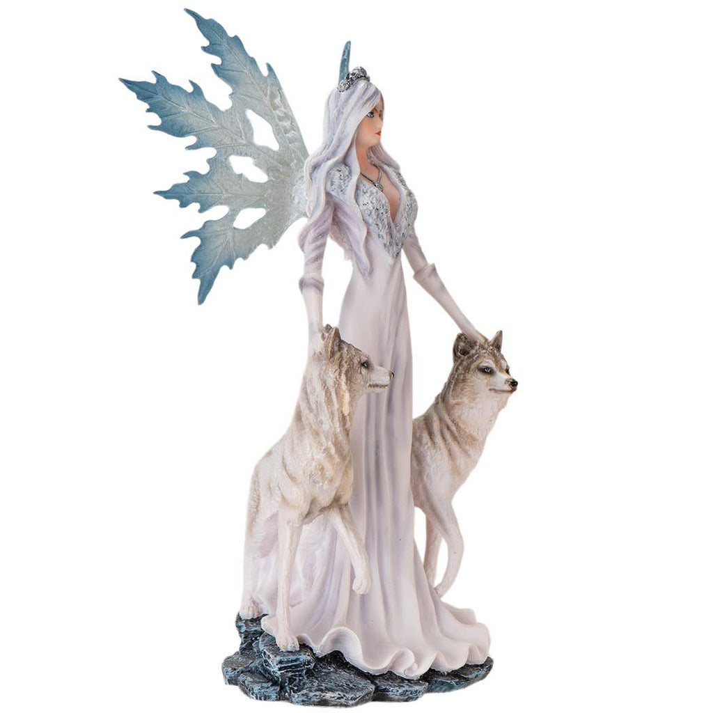 Snow Queen with Wolves