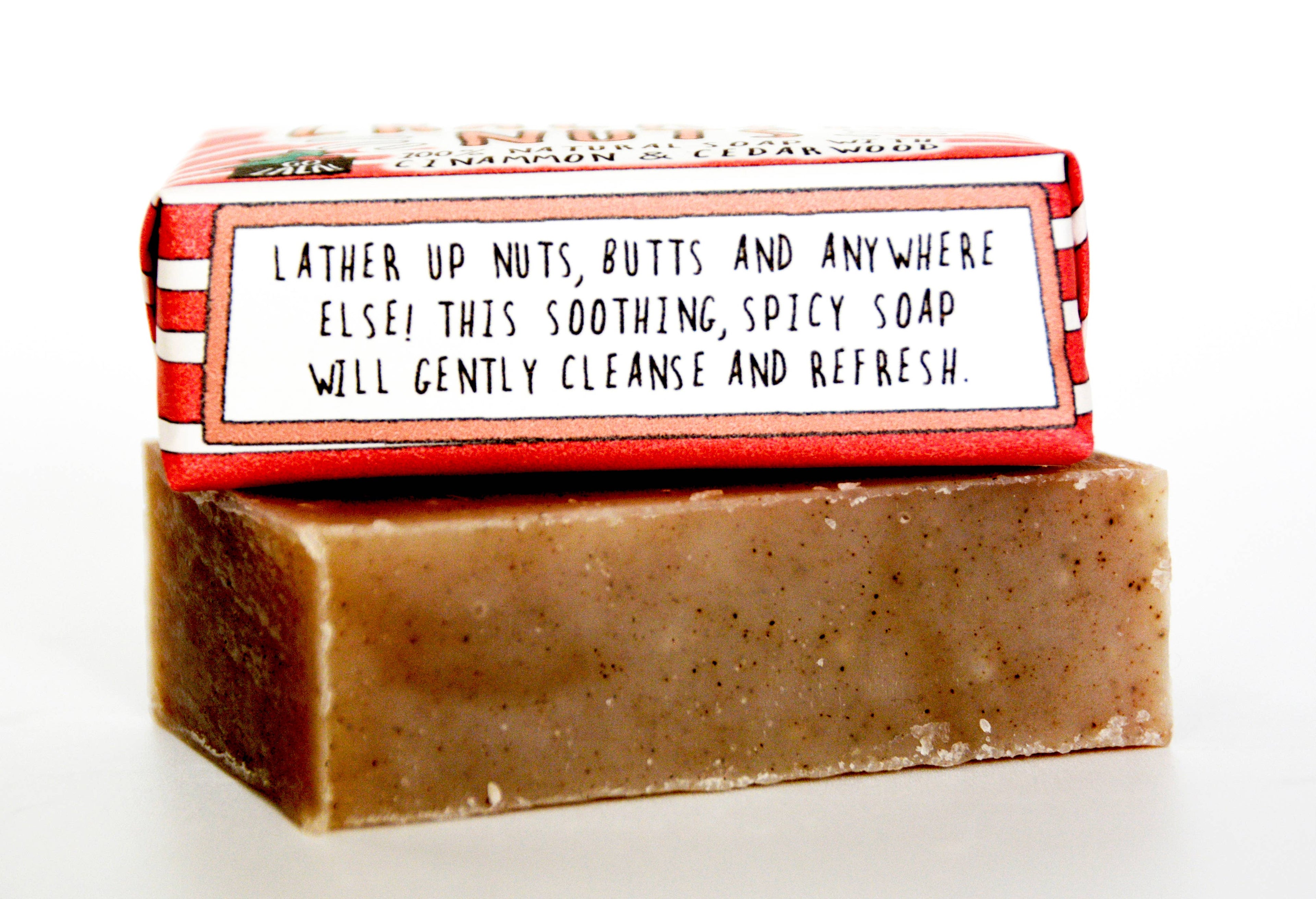 Cracking Nuts Christmas Soap Bar